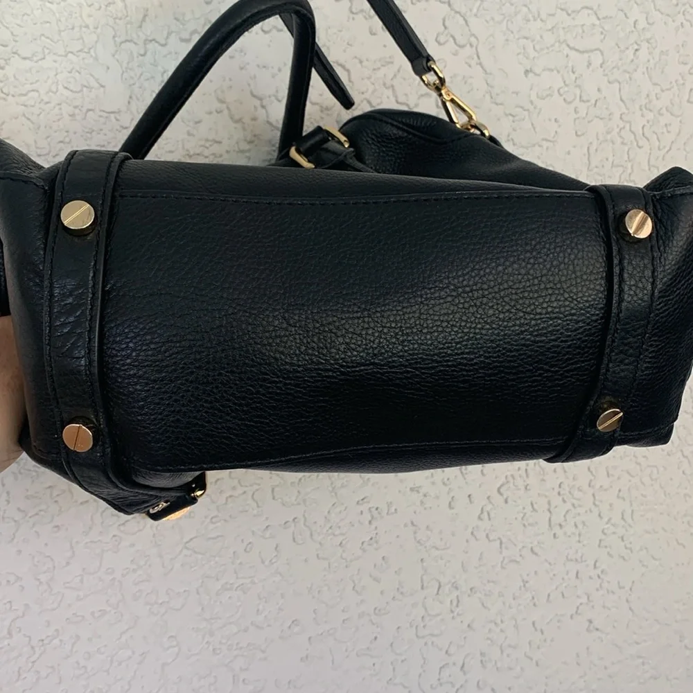 Michael Kors soft black leather shoulder bag